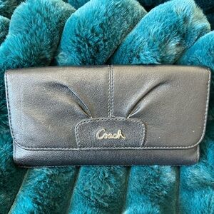 Coach Black Leather Women's Wallet